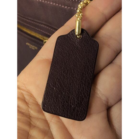 Coach Legacy purple eggplant crossbody leather purse - Picture 13 of 14